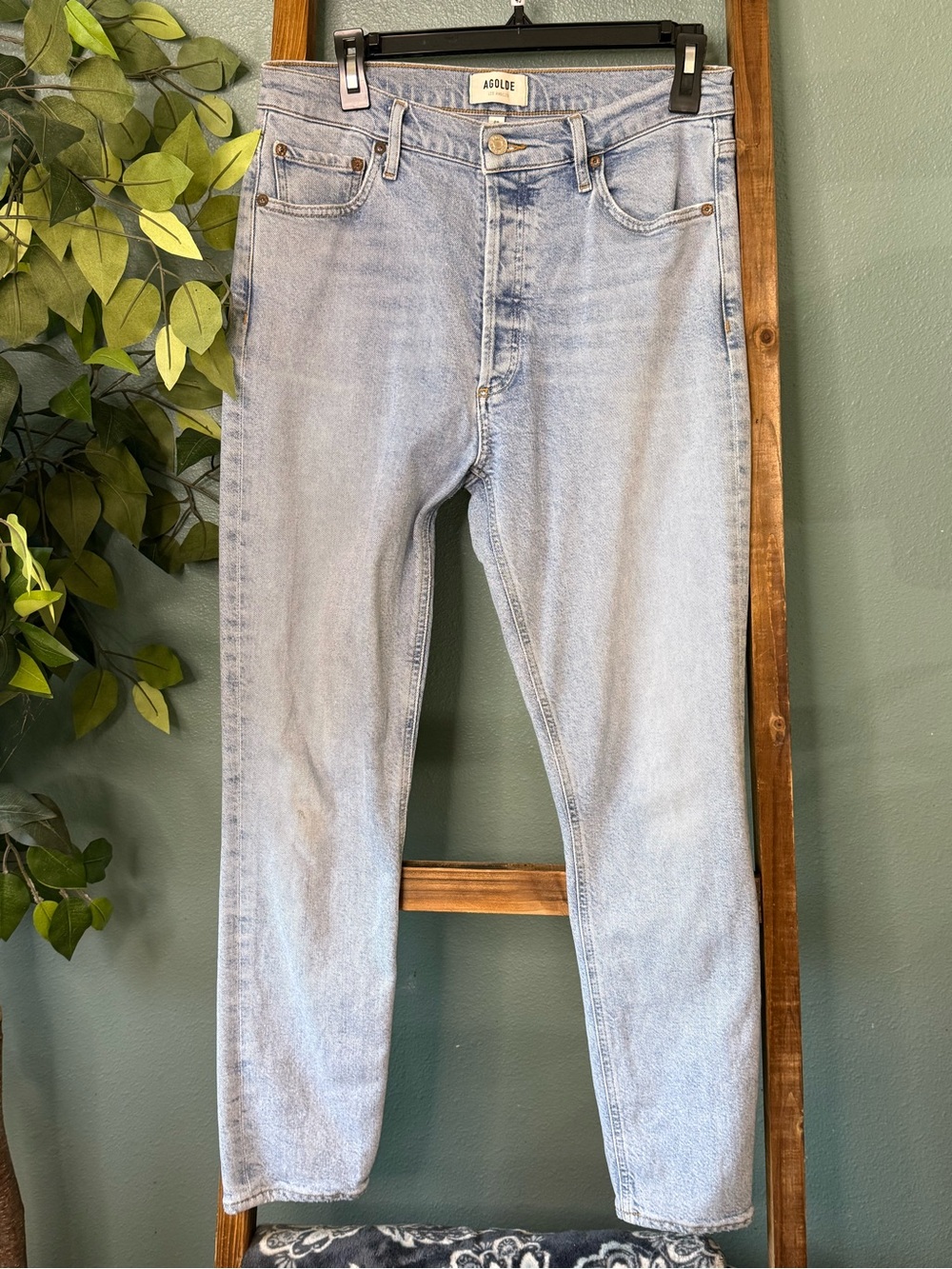 Agolde Light Blue Slim Straight Men's Jeans
